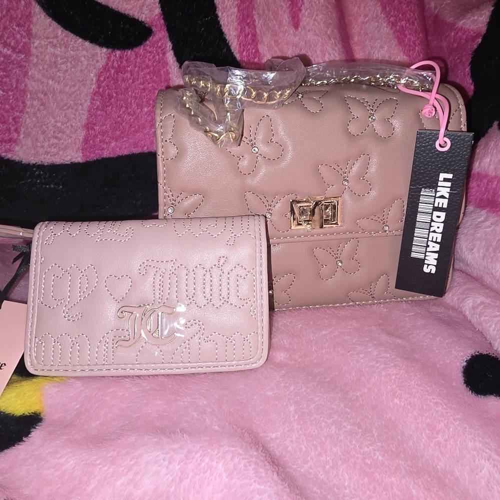 Cute butterfly purse and juicy couture wallet